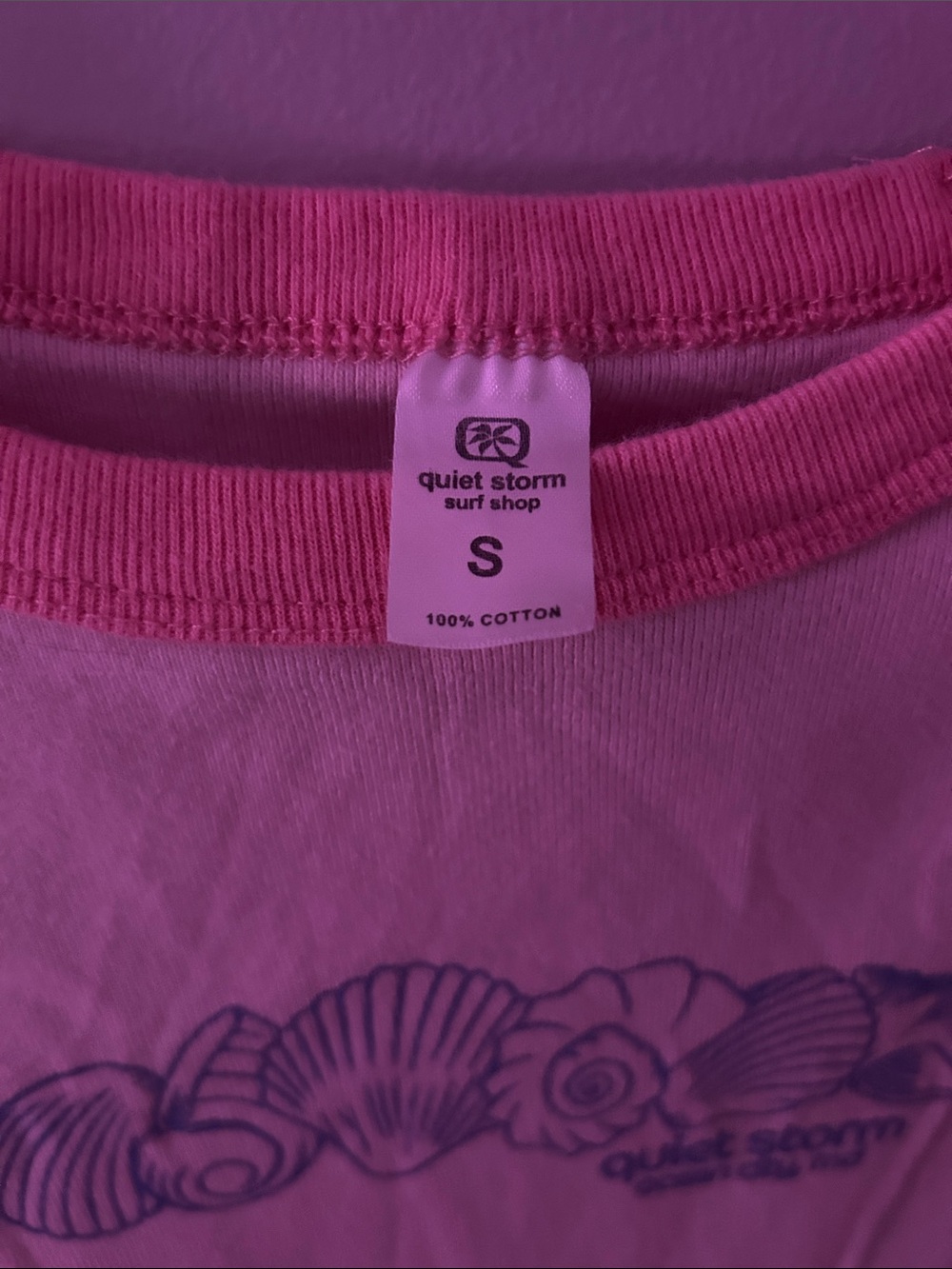 Pink Raglan Shell Graphic Kids Tee - Picture 2 of 3